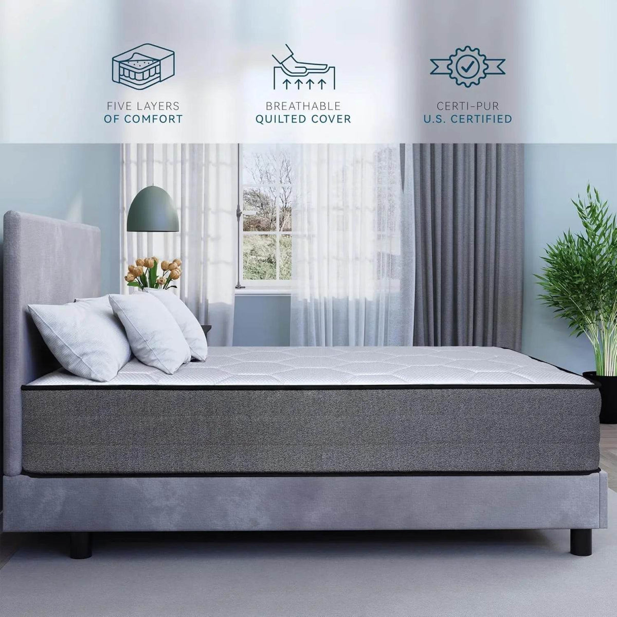 Hybrid Gel Memory Foam Mattress - Sleep Galleria