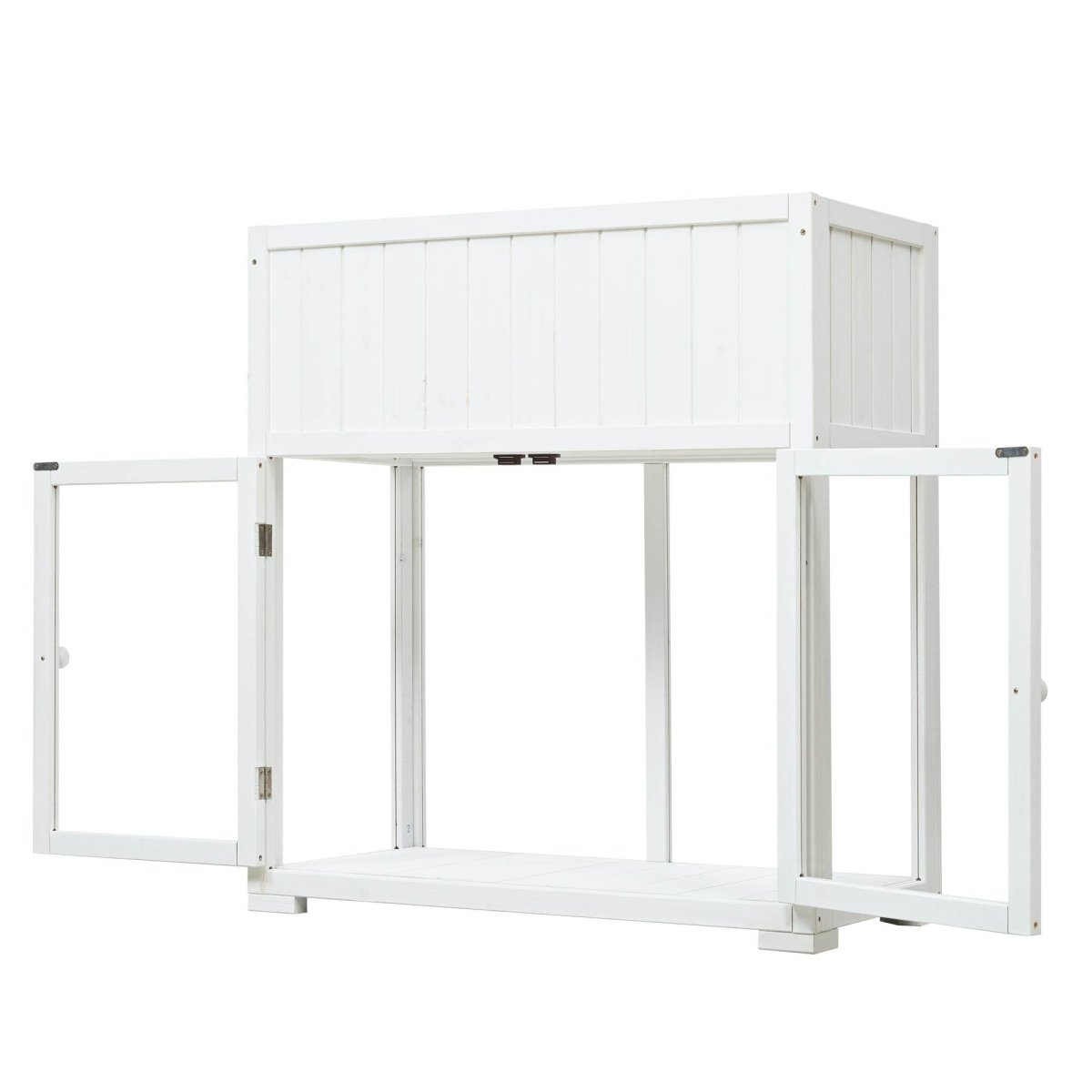 Mini Fir Wood Cold Frame Greenhouse With Wheels - Slumberine - Omega Lifestyles