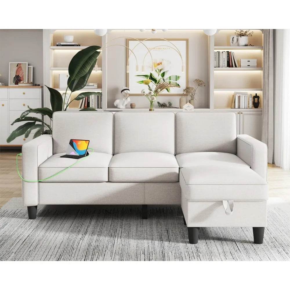Modern L Shaped Sectional Sofa - Omega Lifestyles