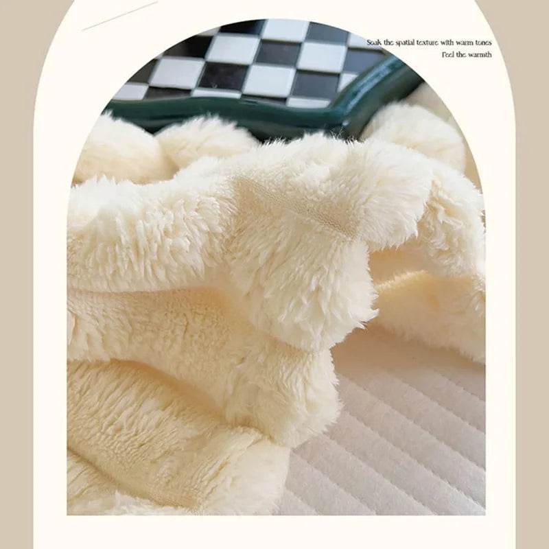 Plush Cashmere Wool Throw Blanket - Sleep Galleria