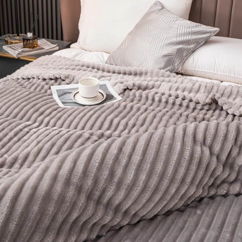 Plush Cashmere Wool Throw Blanket - Sleep Galleria