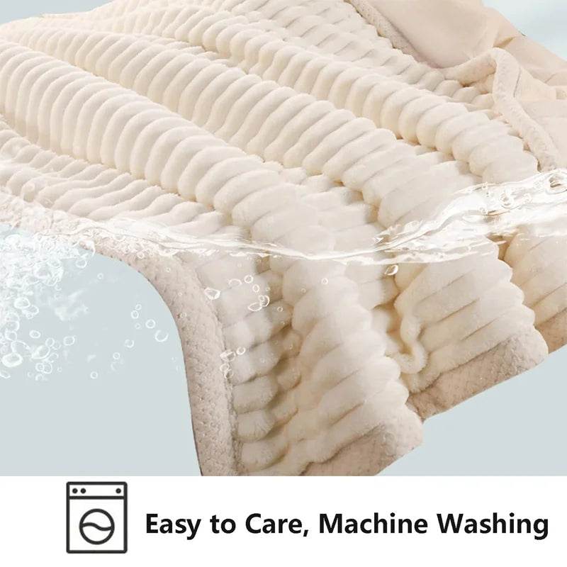 Plush Cashmere Wool Throw Blanket - Sleep Galleria