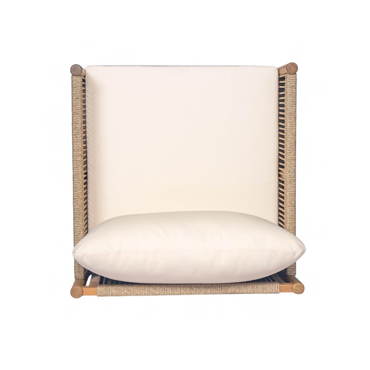 Set Of 2 Modern Outdoor Woven Lounge Chairs With Cushions - Sleep Galleria