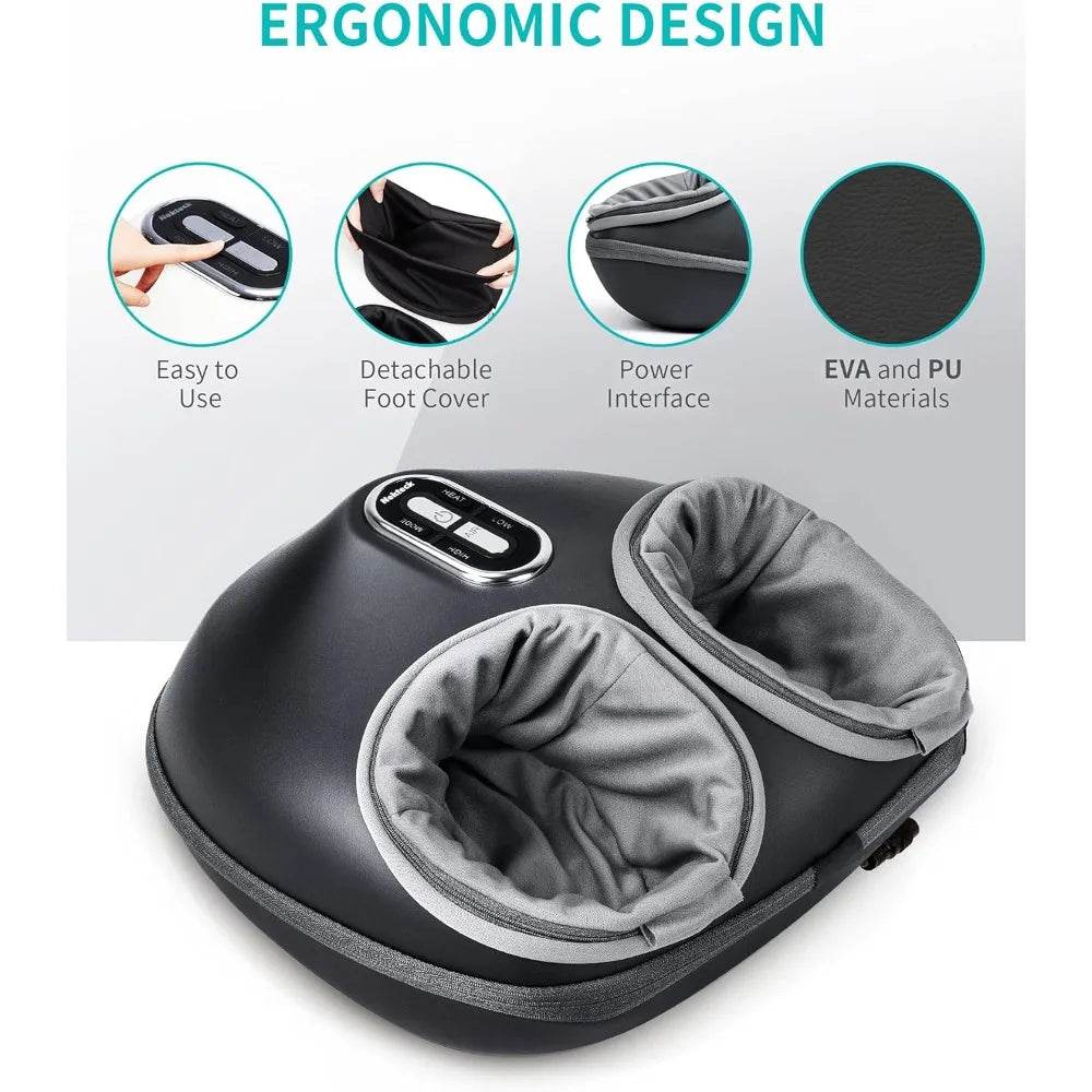 Shiatsu Foot Massager with Heat and Air Compression Therapy - Sleep Galleria