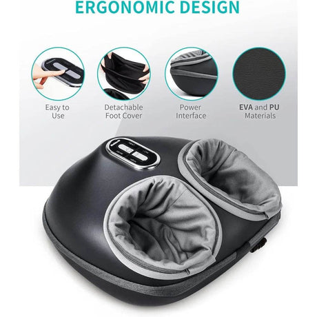 Shiatsu Foot Massager with Heat and Air Compression Therapy - Sleep Galleria