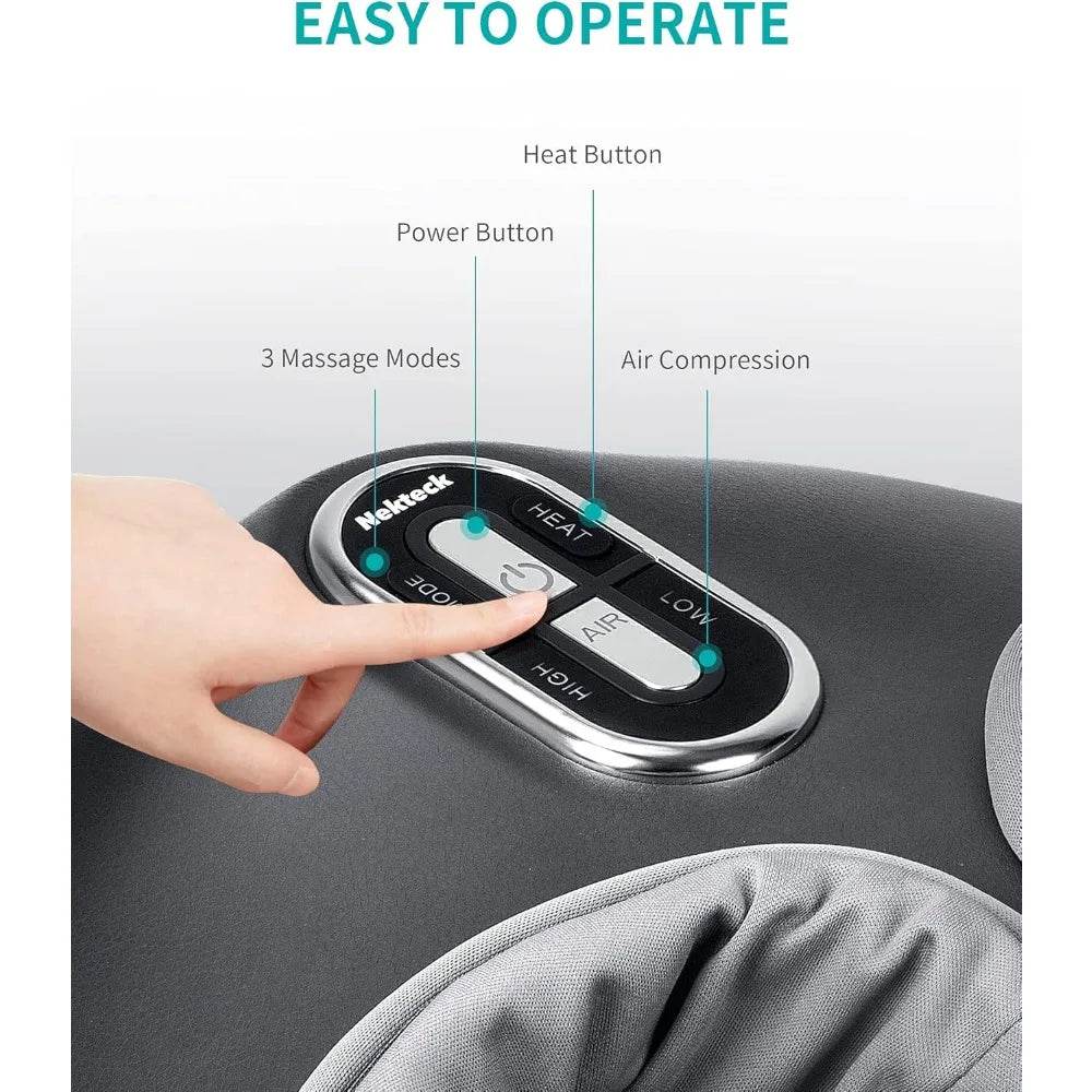 Shiatsu Foot Massager with Heat and Air Compression Therapy - Sleep Galleria