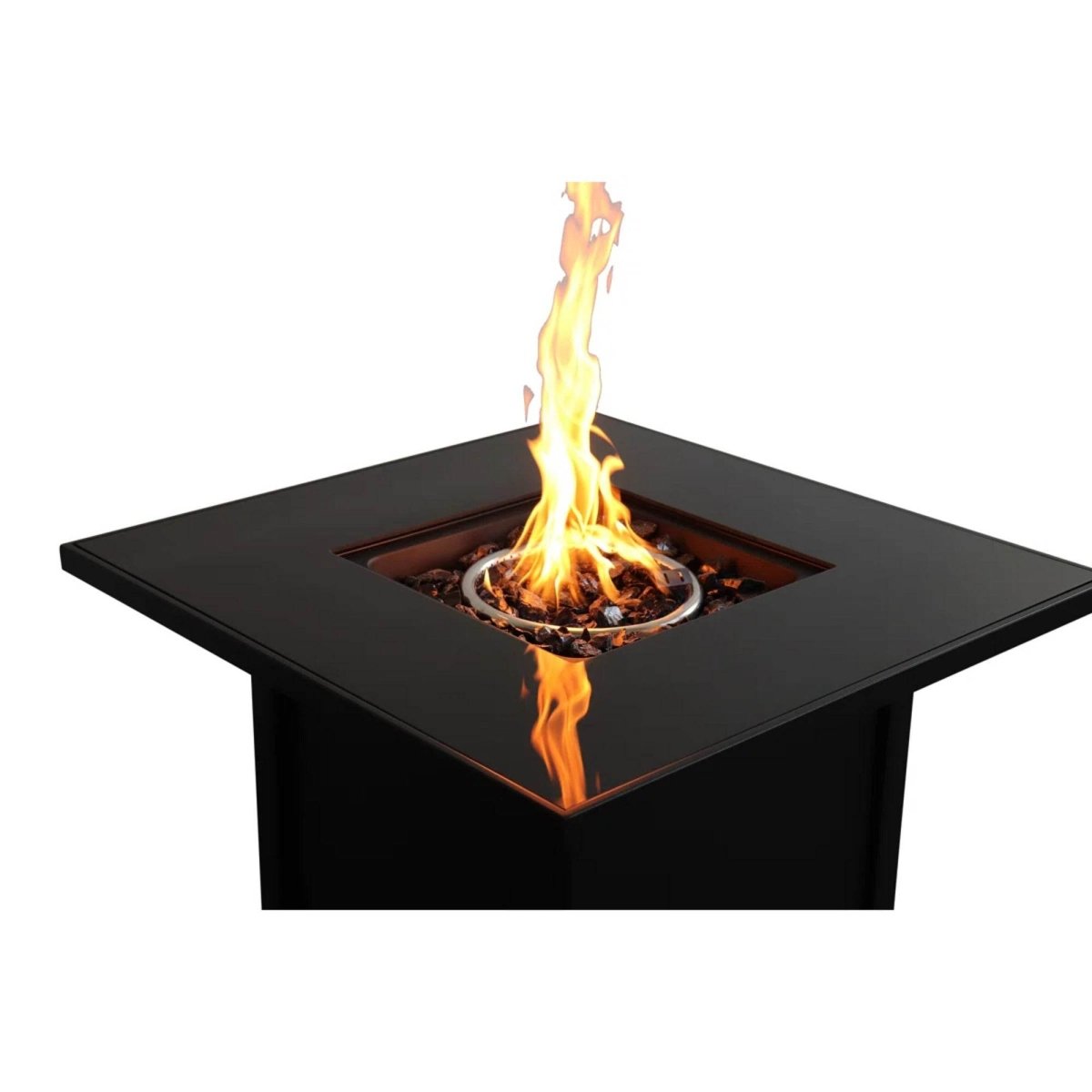 Steel Modern Outdoor Propane Fire Pit 30 - Inch - Slumberine - Omega Lifestyles