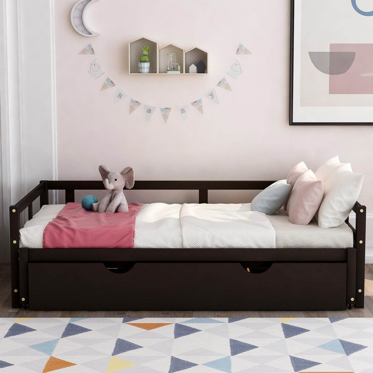 Twin Extending Solid Wood Daybed With Pull - Out Trundle - Slumberine - Omega Lifestyles