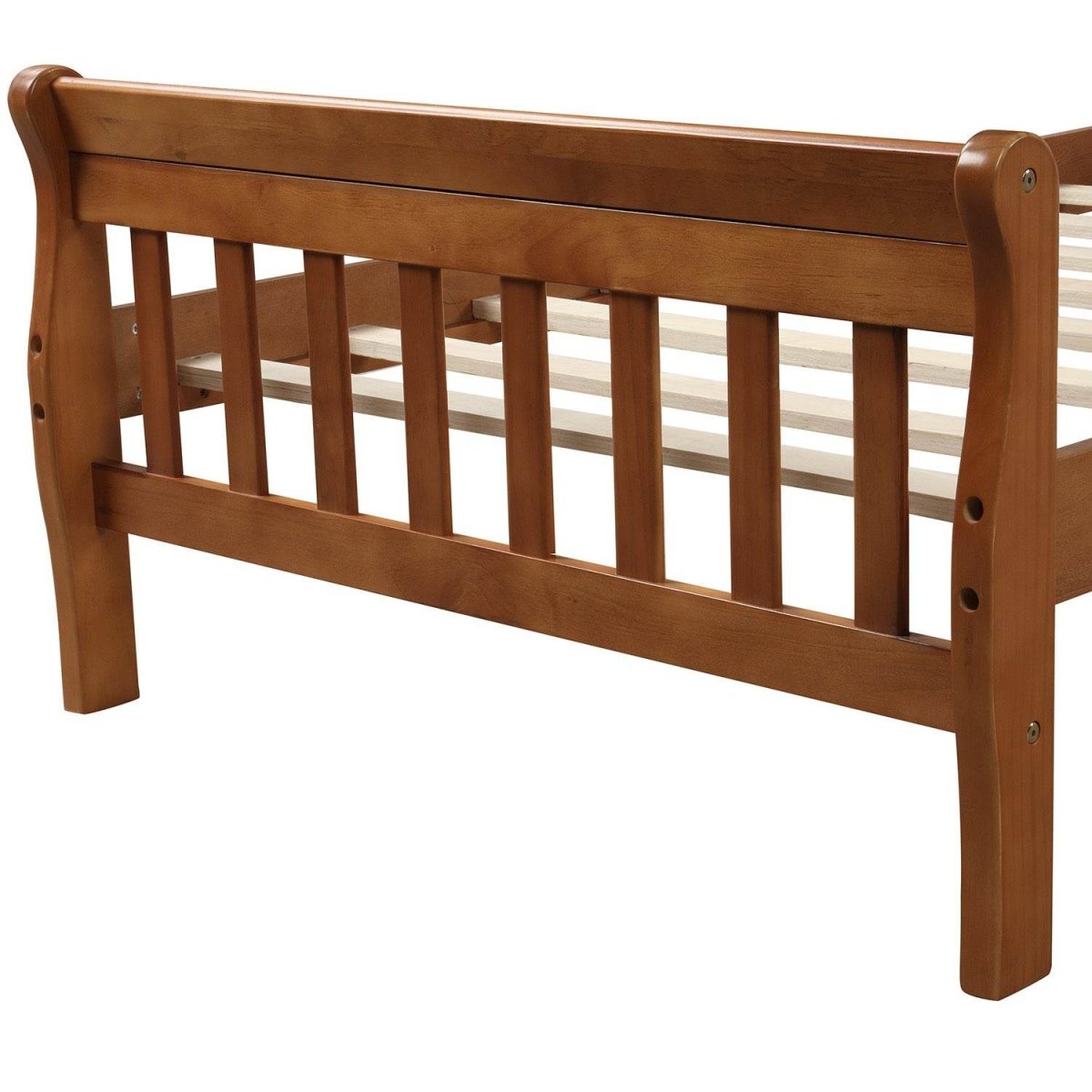 Twin Solid Wood Minimalist Platform Bed Frame With Headboard - Slumberine - Omega Lifestyles