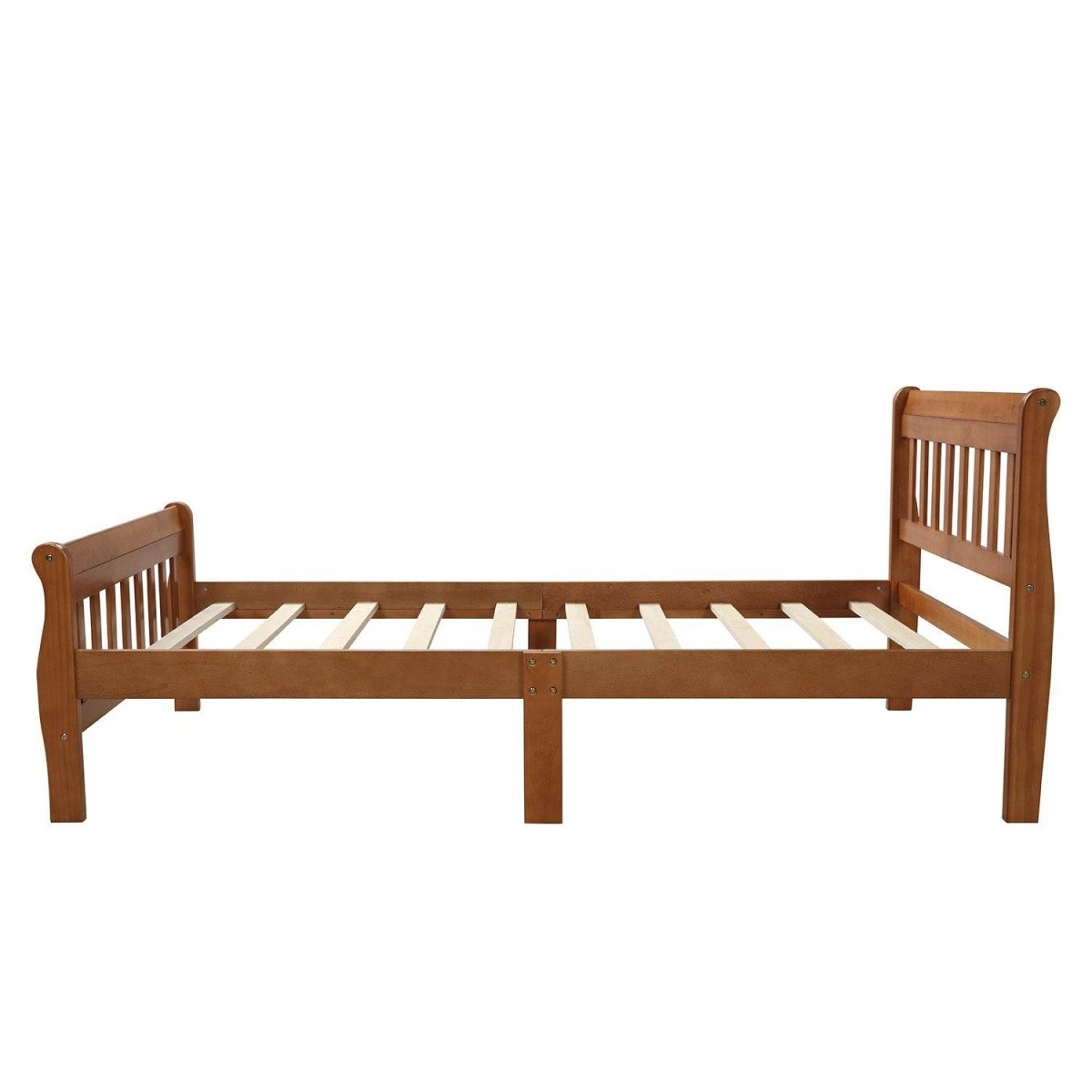 Twin Solid Wood Minimalist Platform Bed Frame With Headboard - Slumberine - Omega Lifestyles