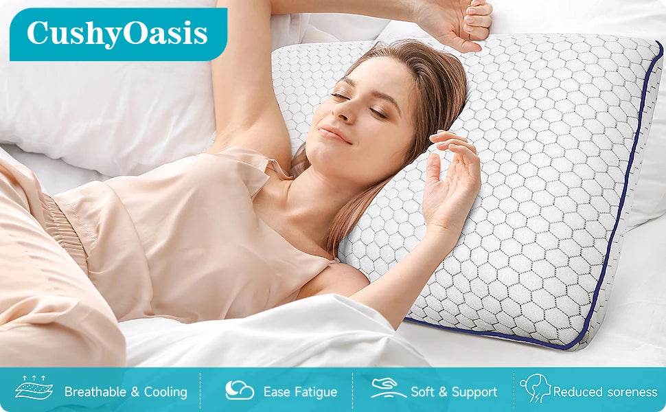 Adaptive Memory Foam Pillow for All Sleepers - Omega Lifestyles