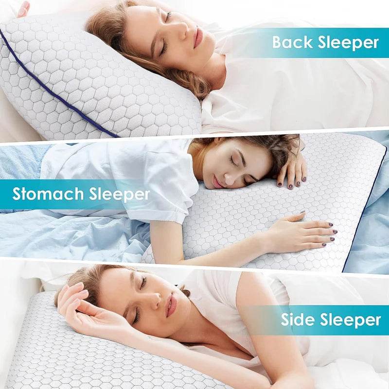 Adaptive Memory Foam Pillow for All Sleepers - Omega Lifestyles