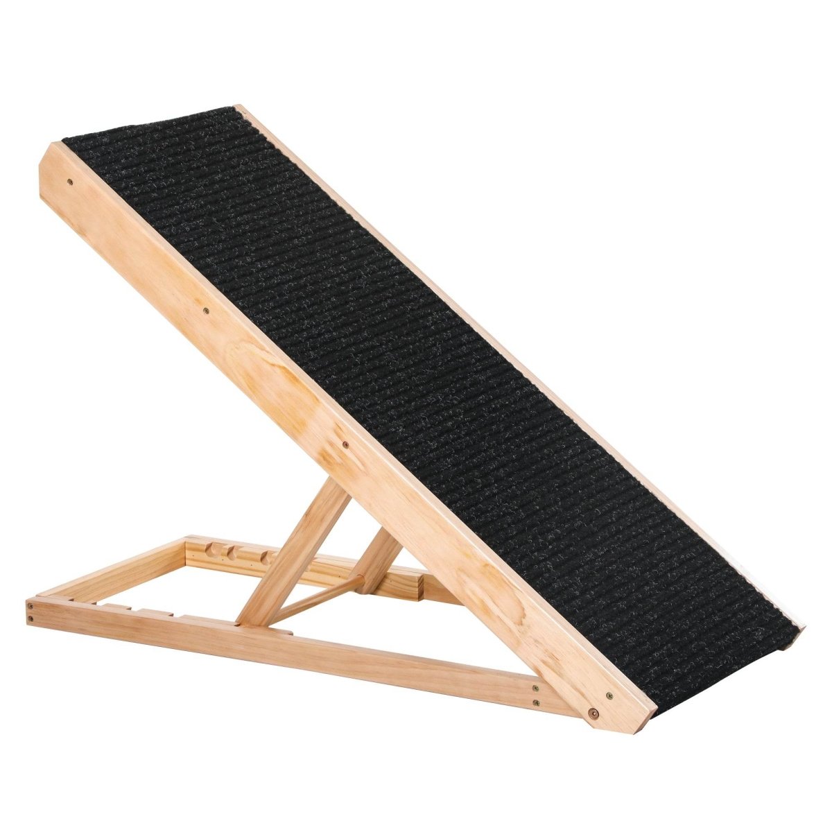 Adjustable Foldable Wooden Pet Ramp For Dogs Cats - Sleep Galleria