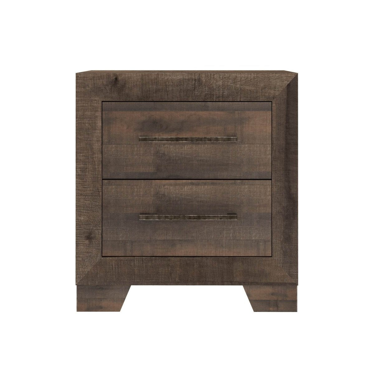 Brown Engineered Wood 2 - Drawer Nightstand - Somnio - Omega Lifestyles