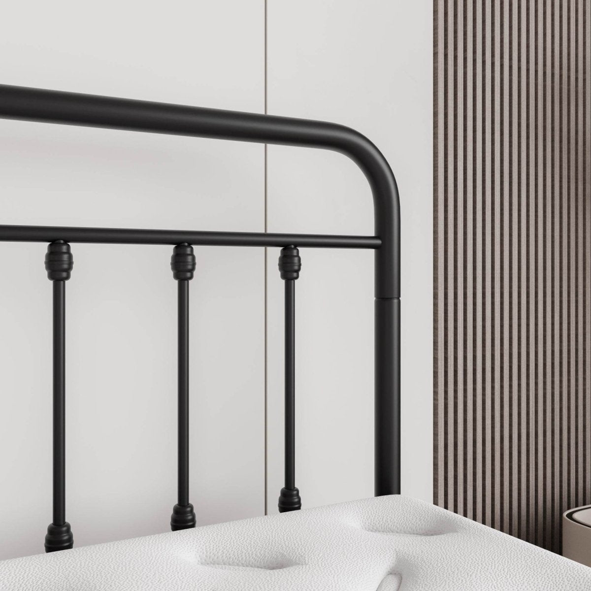 Full Metal Platform Victorian Style Bed Frame - Somnio - Omega Lifestyles