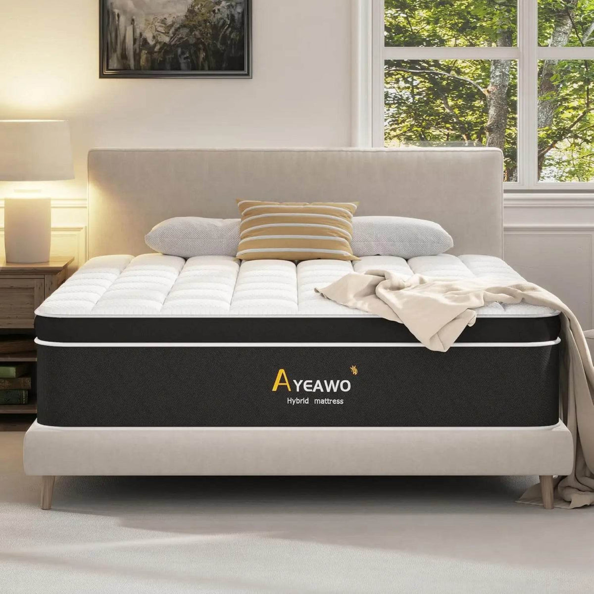 Medium Plush 12-Inch Hybrid Mattress - Sleep Galleria