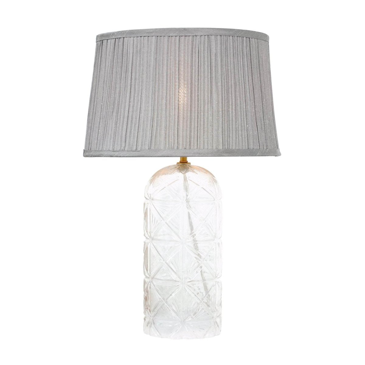 Modern Gold Table Lamp With Clear Glass Shade - Sleep Galleria