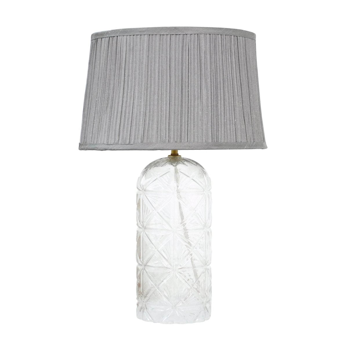 Modern Gold Table Lamp With Clear Glass Shade - Sleep Galleria