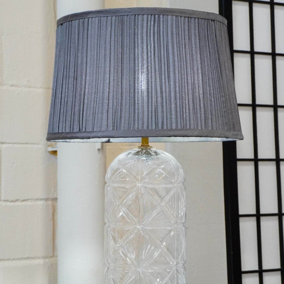 Modern Gold Table Lamp With Clear Glass Shade - Sleep Galleria