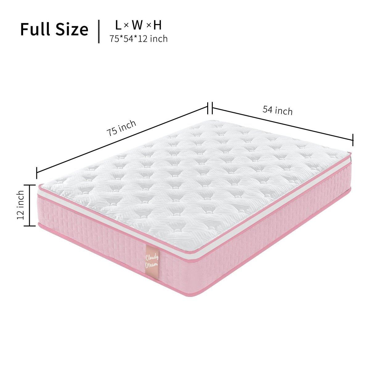 Soft 12-Inch Hybrid Memory Foam Pocket Spring Mattress - Sleep Galleria