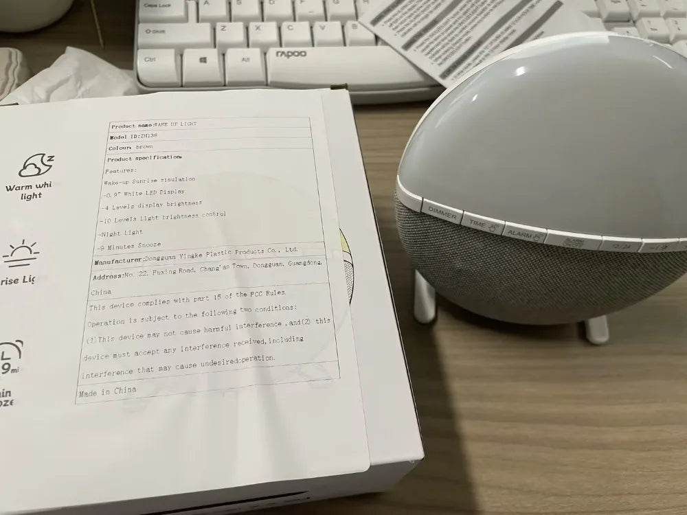 Sunrise Simulation Light Therapy Alarm Clock - Sleep Galleria