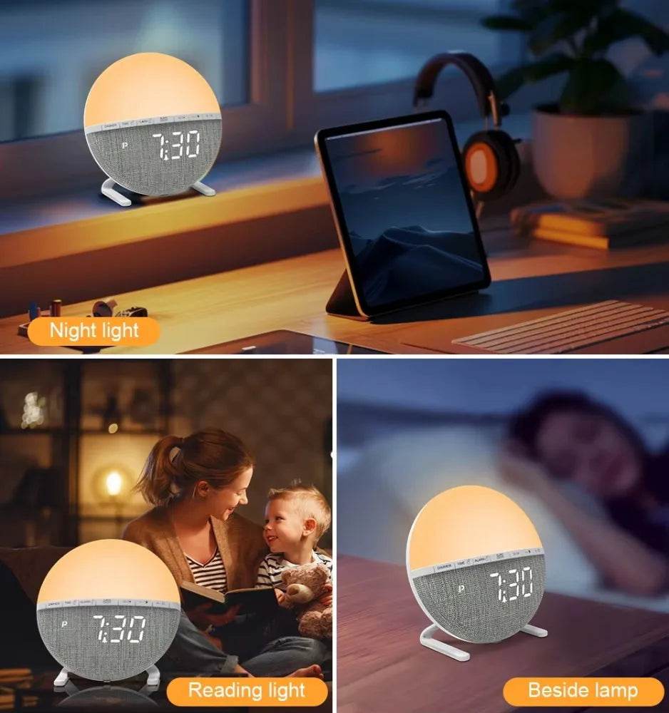 Sunrise Simulation Light Therapy Alarm Clock - Sleep Galleria