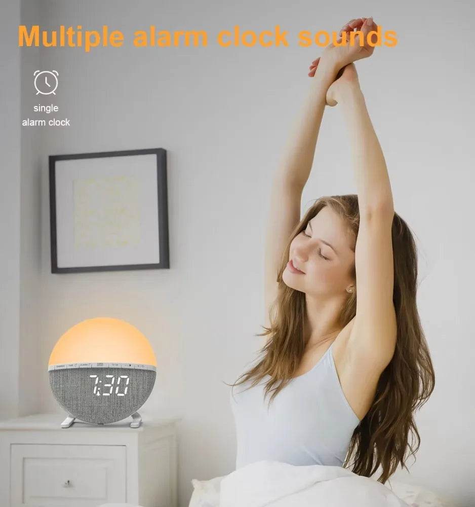 Sunrise Simulation Light Therapy Alarm Clock - Sleep Galleria