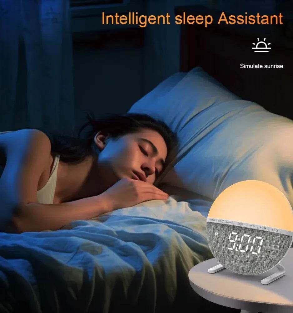 Sunrise Simulation Light Therapy Alarm Clock - Sleep Galleria