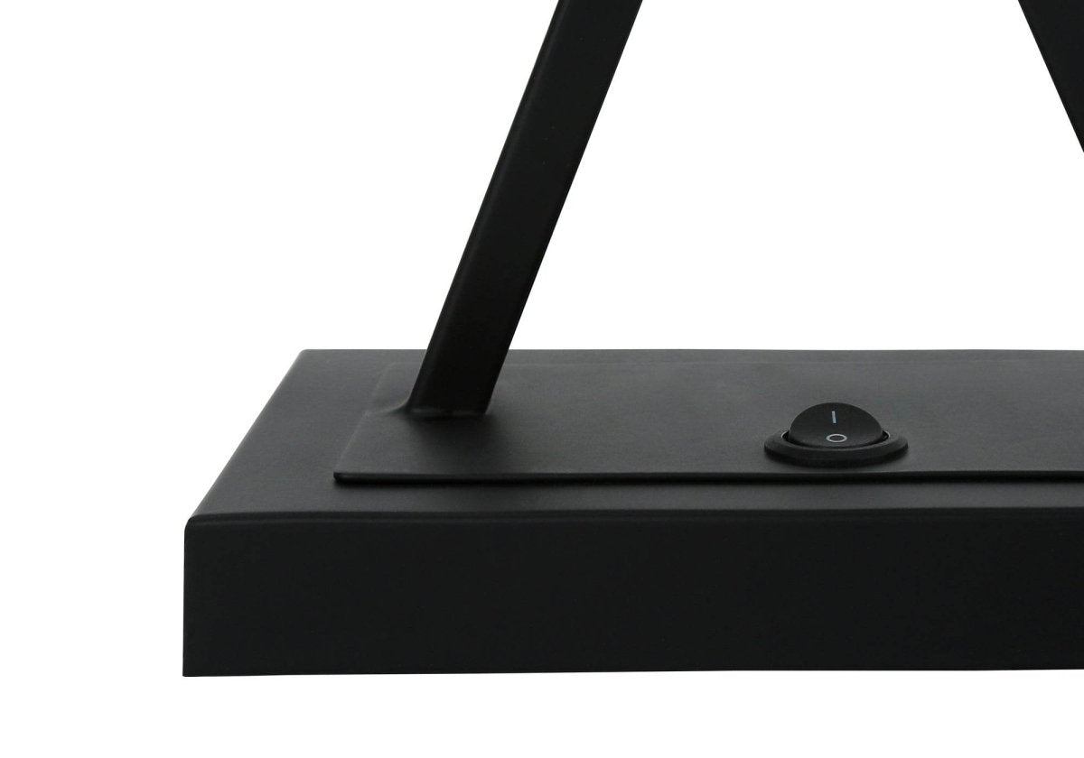 Transitional Black Metal USB Port Table Lamp - Sleep Galleria