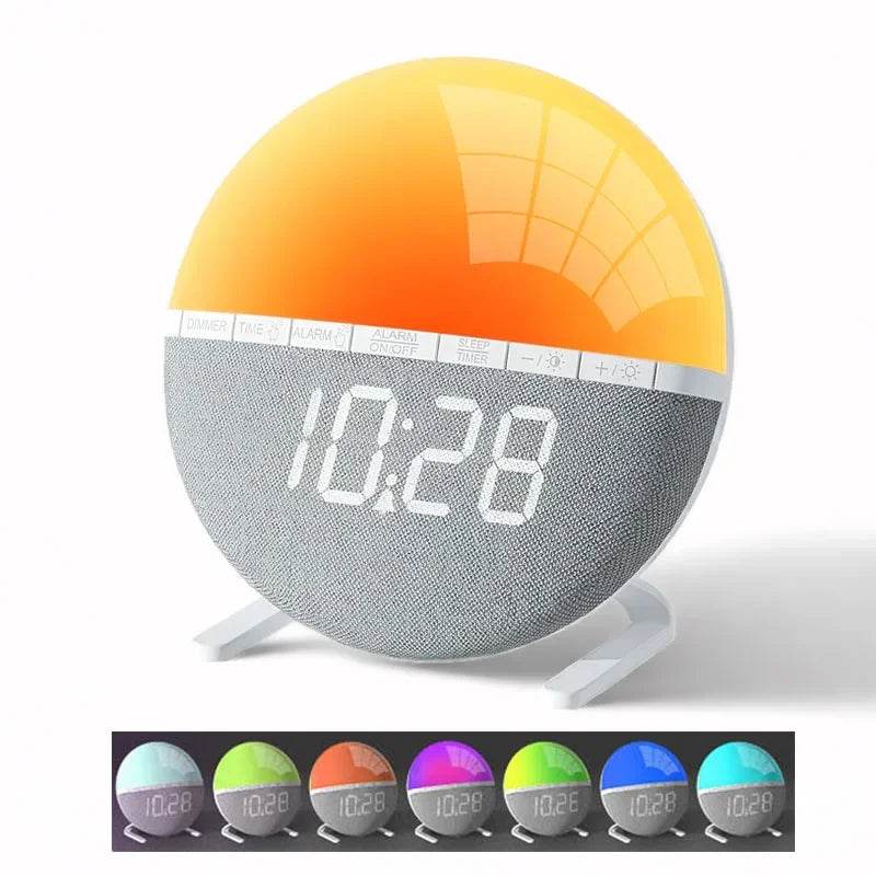 Wake Up Light Sunrise Alarm Clock with Natural Sounds - Sleep Galleria