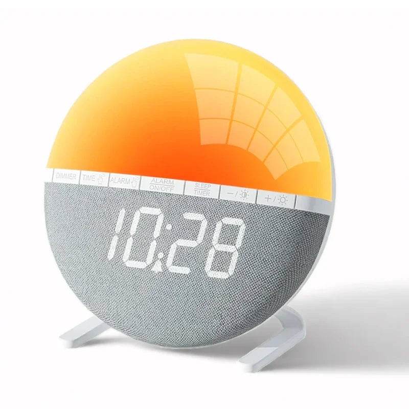 Wake Up Light Sunrise Alarm Clock with Natural Sounds - Sleep Galleria