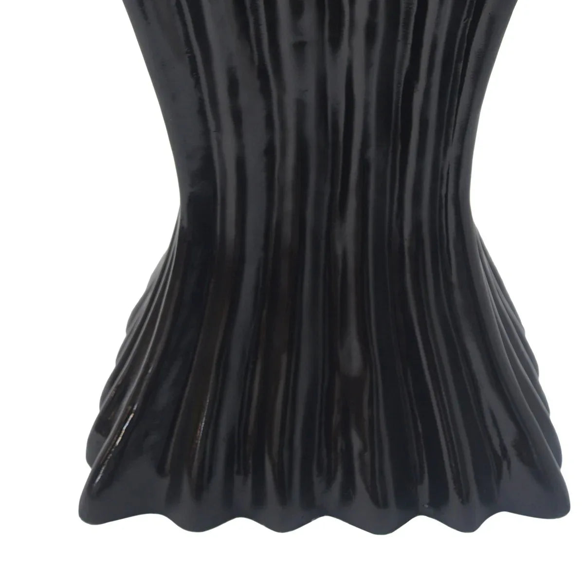 Wave Design Lightweight Concrete Outdoor Patio Side Table - Omega Lifestyles