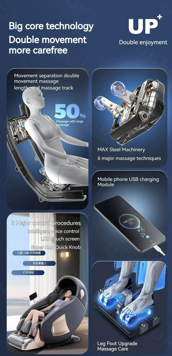 Sorae NimbusCore4D Zero Gravity Massage Chair - Omega Lifestyles