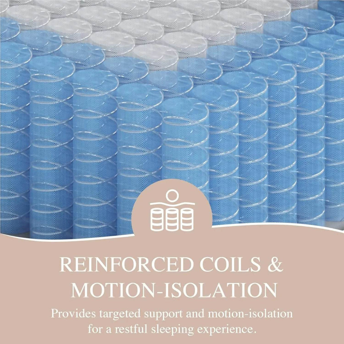 Medium Hybrid Pocketed Spring Mattress - Omega Lifestyles