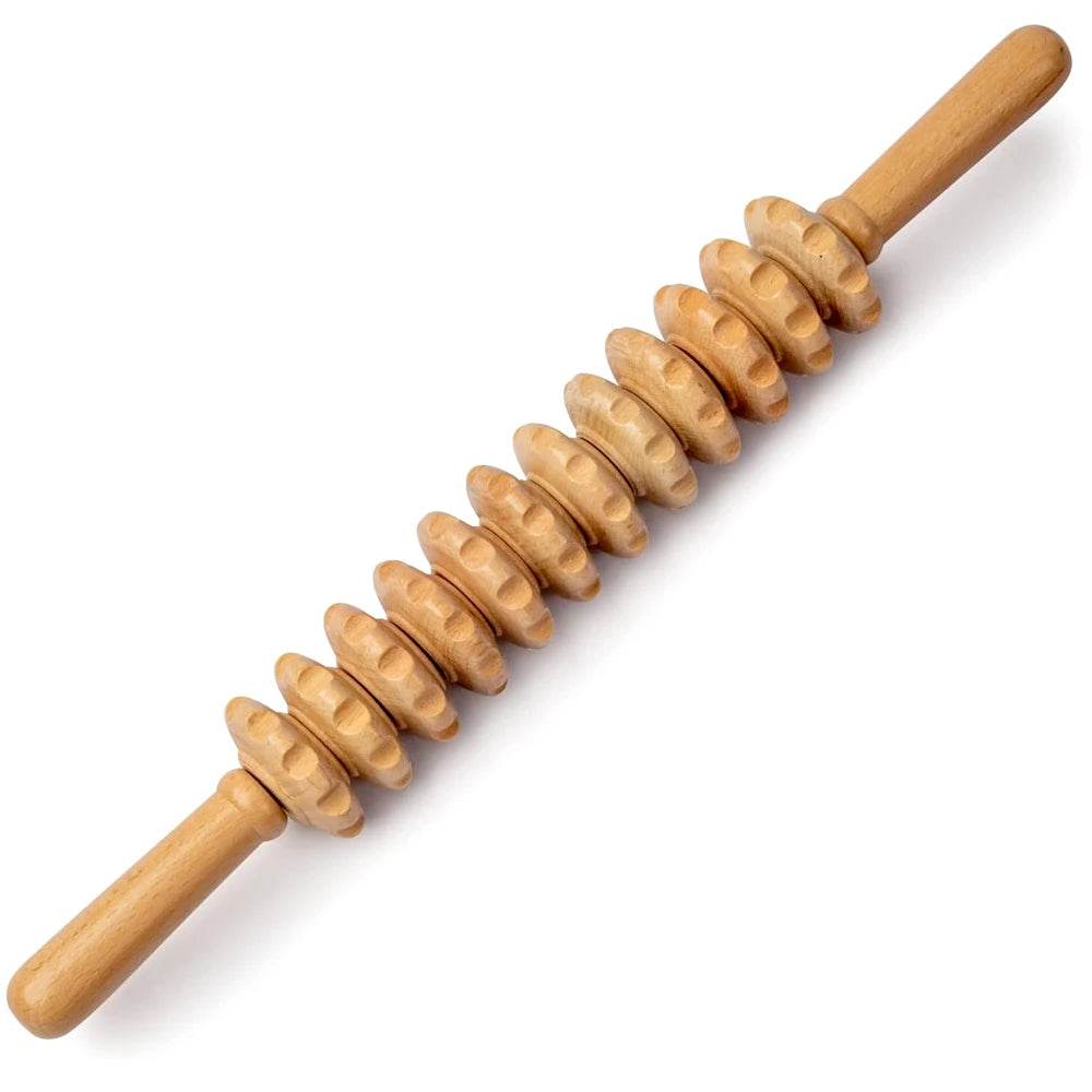 Wood Therapy Massage Roller Stick For Muscle Relief - Sleep Galleria