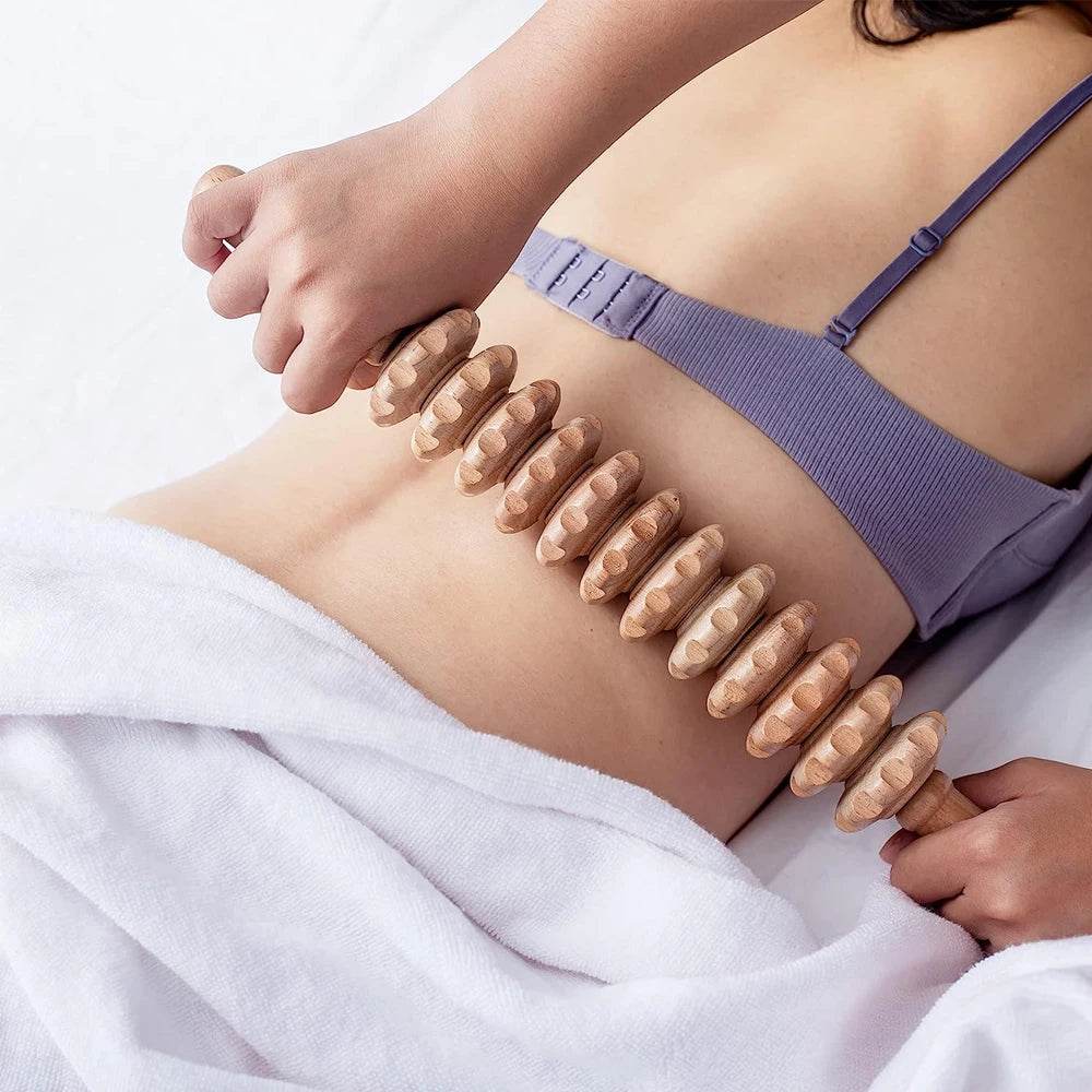 Wood Therapy Massage Roller Stick For Muscle Relief - Sleep Galleria