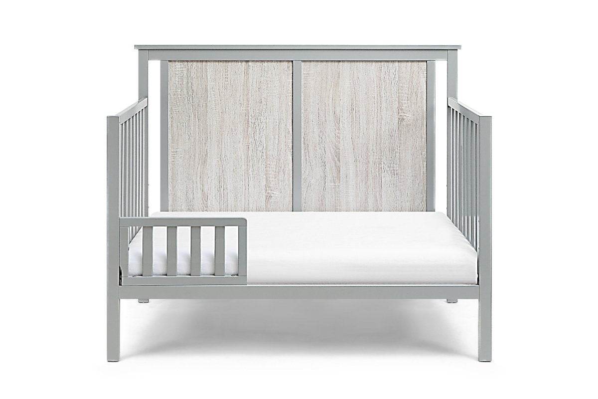 4-in-1 Convertible Wooden Grey Baby Crib - Sleep Galleria