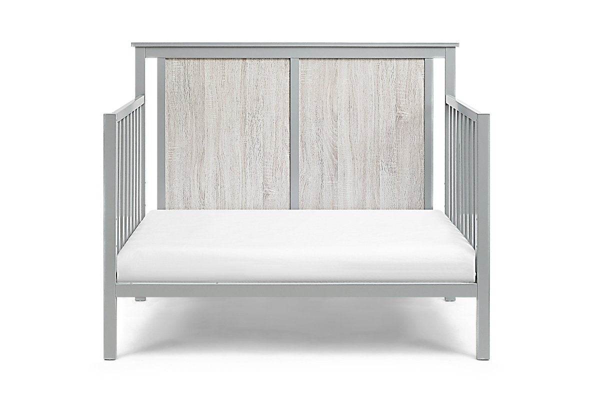4-in-1 Convertible Wooden Grey Baby Crib - Sleep Galleria