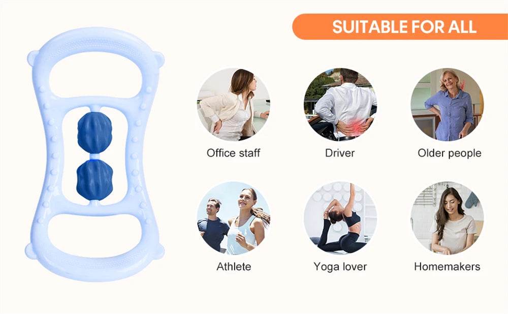 Ergonomic Deep Tissue Muscle Roller For Full Body - Sleep Galleria