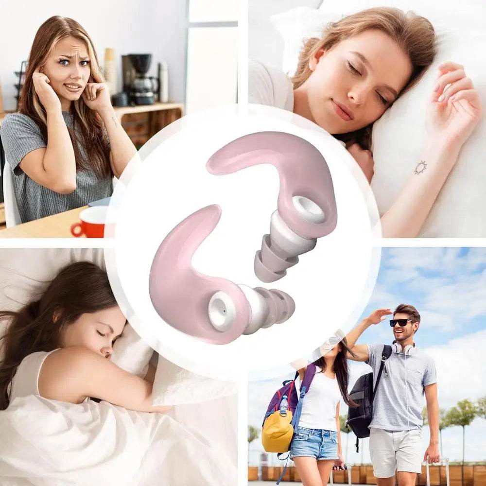 Silicone Waterproof Noise Isolating Ear Plugs Set - Omega Lifestyles