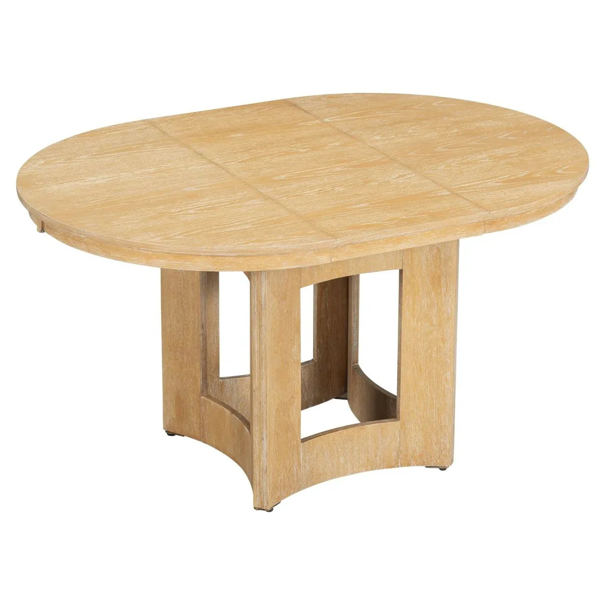 Farmhouse Extendable Round Wood Dining Table Set - Omega Lifestyles