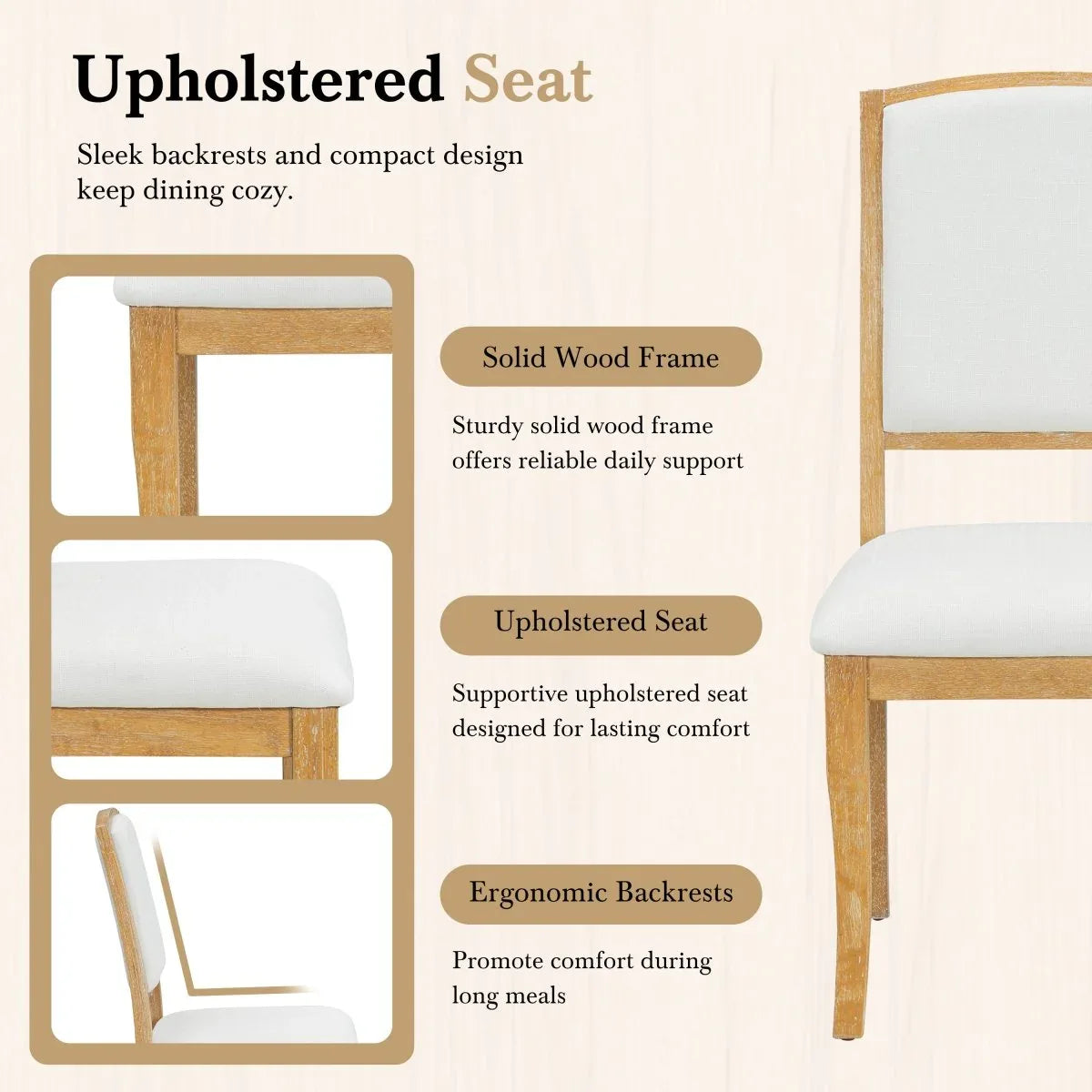 Farmhouse Extendable Round Wood Dining Table Set - Omega Lifestyles