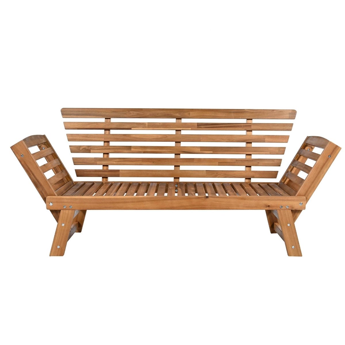 Outdoor Adjustable Acacia Wood Patio Daybed With Cushions - Omega Lifestyles