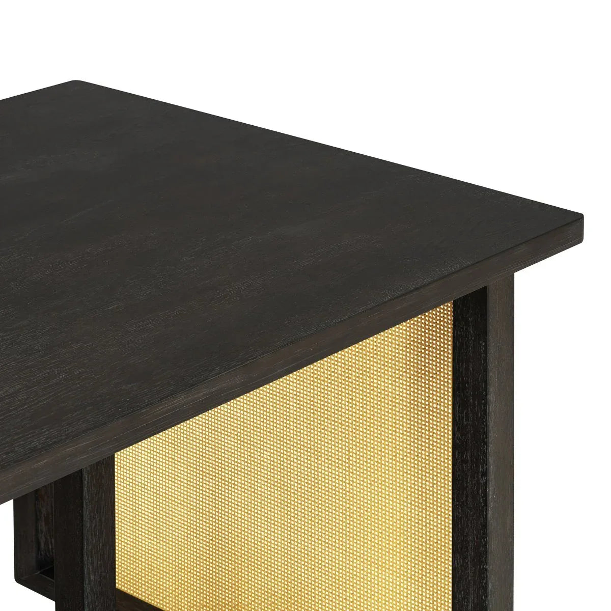 7-Piece Farmhouse Dining Table Set With Rattan Chairs - Omega Lifestyles