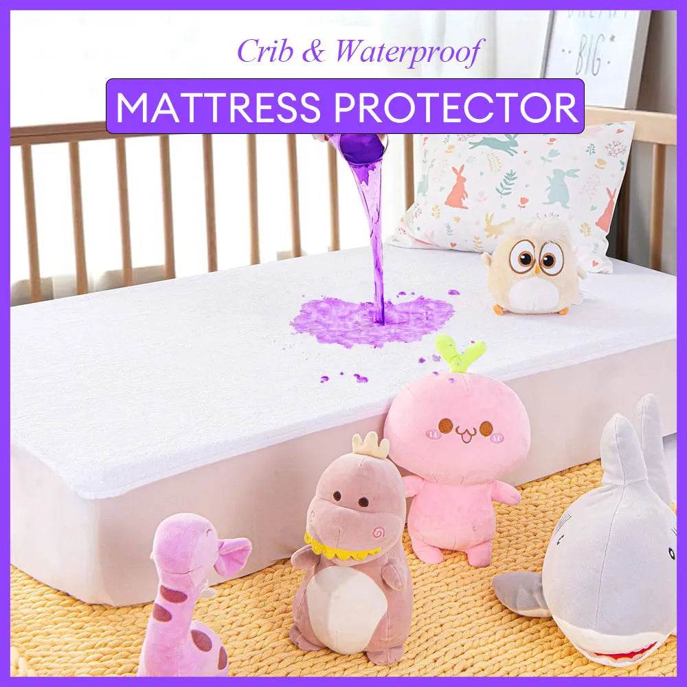 Waterproof Breathable Cotton Terry Crib Mattress Protector - Sleep Galleria