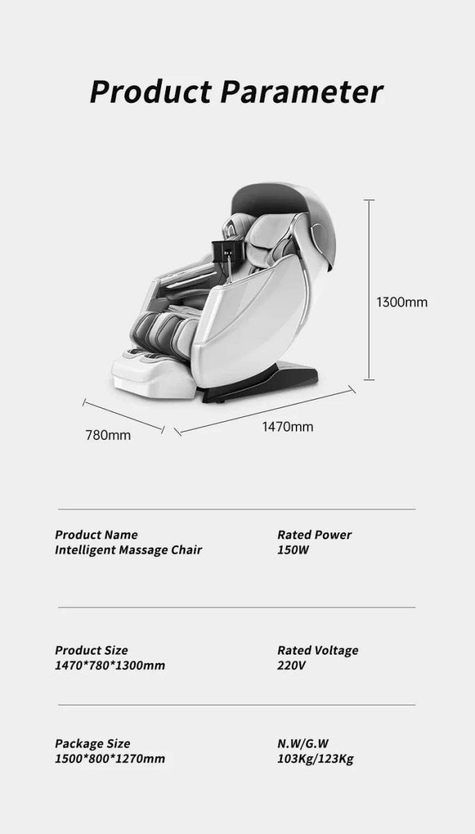 4D SL Airbag Zero Gravity Full Body Massage Chair - Omega Lifestyles