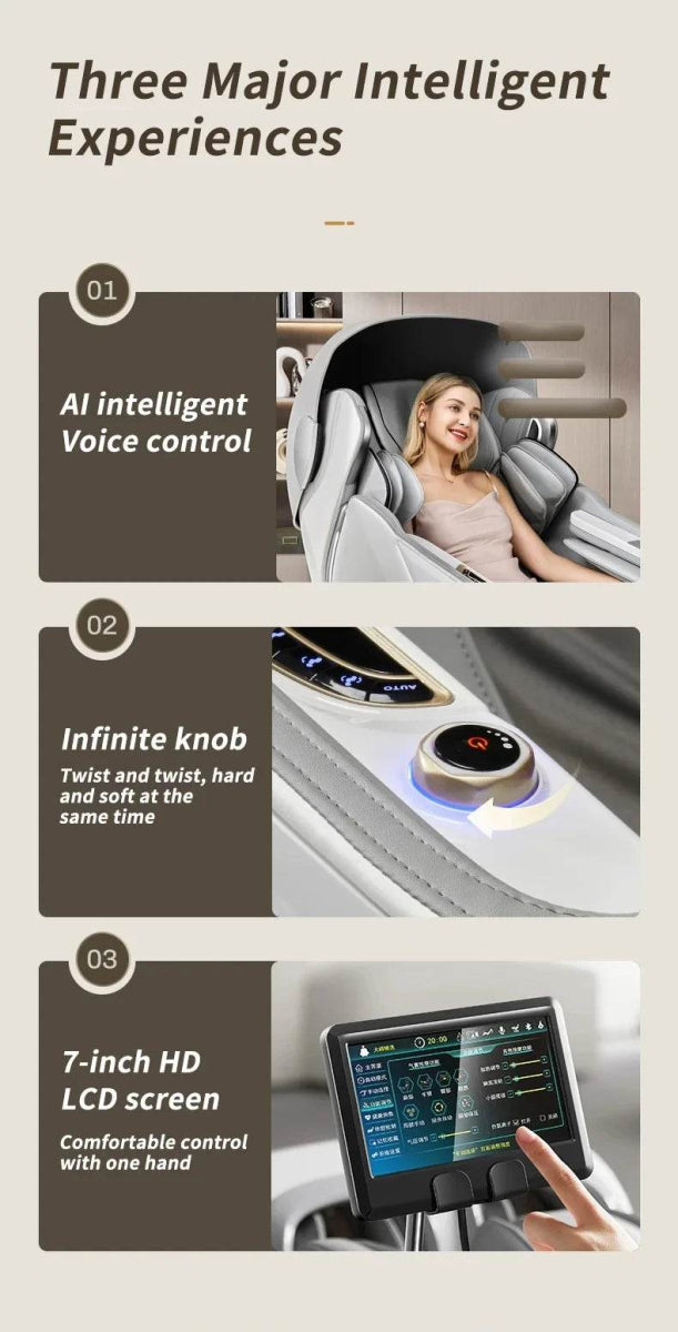 4D SL Airbag Zero Gravity Full Body Massage Chair - Omega Lifestyles