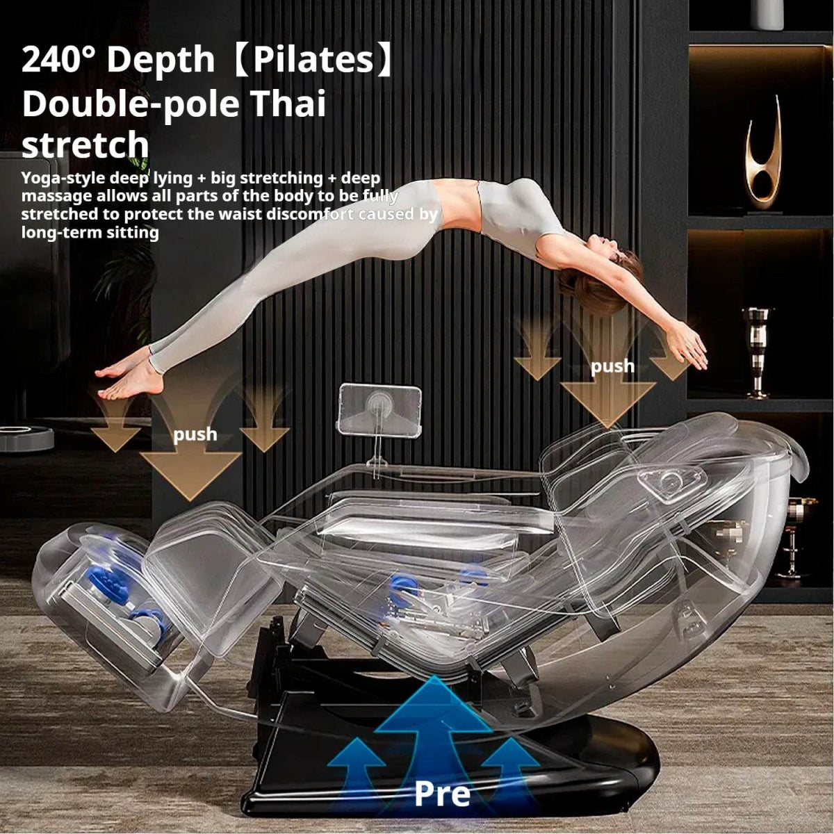 4D SL-Track Zero Gravity Full Body Air Massage Chair - Omega Lifestyles