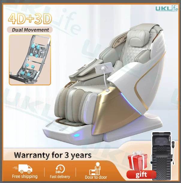 Dual-Core 4D SL-Track Zero Gravity Massage Chair - Omega Lifestyles