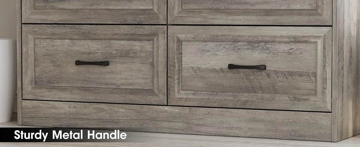 6-Drawer Modern Engineered Wood Dresser With Charging Station - Omega Lifestyles